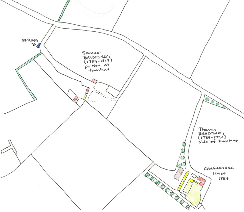 Hand drawn Cavananore map