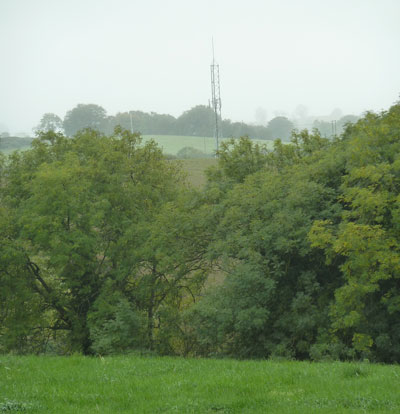 View towards Police barracks