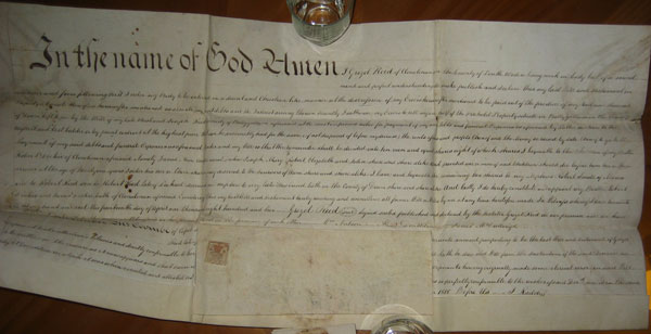1802 Will of Grizel Reid