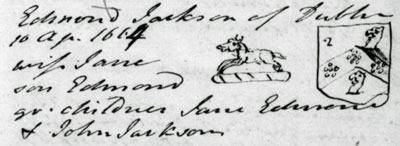 1664 Edmond JACKSON from Benthams