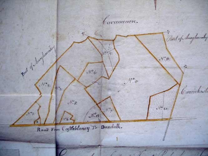 1802 Map of Annaghavackey detail