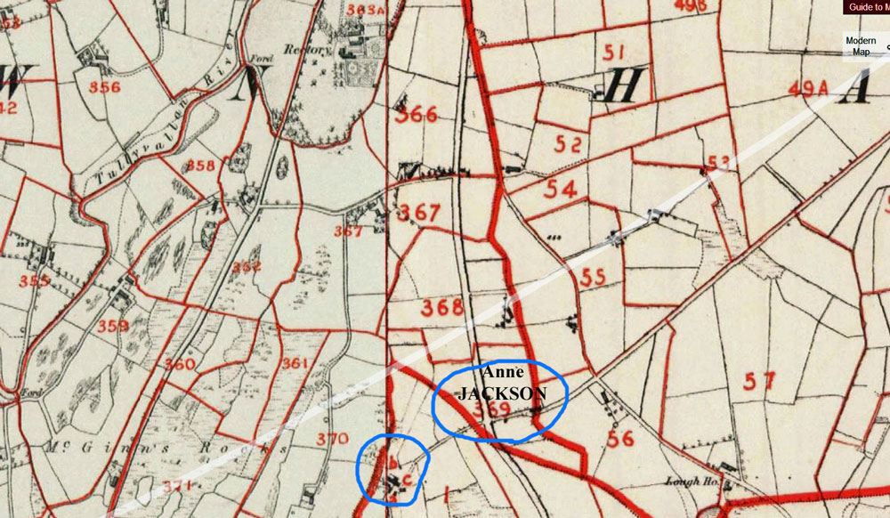 Anne JACKSON's holding at Tullyvallen