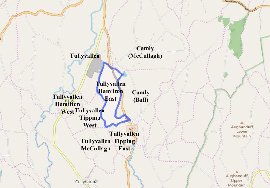 Tullyvallen Hamilton etc, Parish Newtownhamilton, Co. Armagh