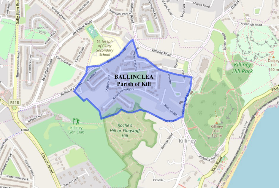 Ballinclea, Parish Kill, Barony Rathdown