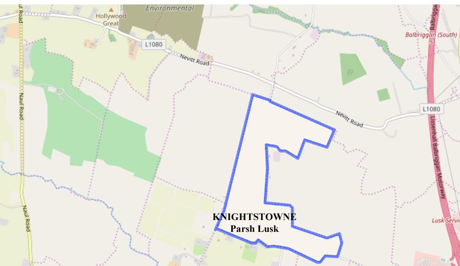 Knightstowne, Parish Lusk, Co. Dublin