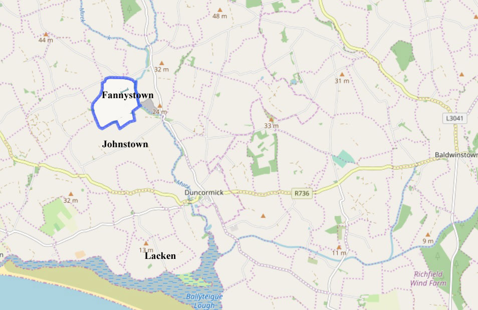 Fannystown, Johnstown & Lacken in Co. Wexford